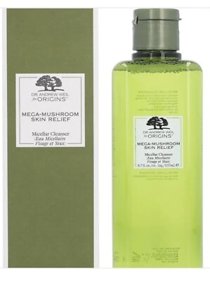 Dr. Weil for ORIGINS Mega-Mushroom Skin Relief Micellar FACE CLEANSER 6.7oz NIB - Image 1 of 4
