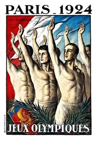 affiche poster paris 1924 jeux olympiques - Imagen 1 de 1