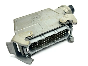 Harting 09210643001 Han D 64 Pos. M Insert Crimp HAN-D64M w/ 09300160540 Hood - Picture 1 of 6