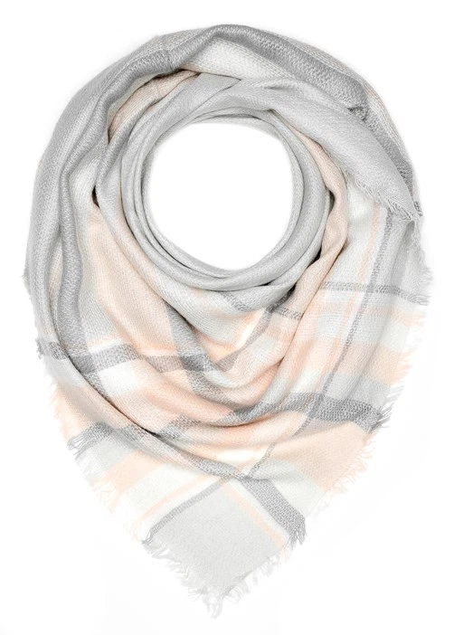 Damen Strickschal kariert Karo XXL Wollschal Oversized Winterschal Autiga®