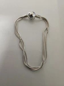 AUTHENTIC PANDORA MOMENTS MULTI SNAKE CHAIN BRACELET #599338C00-17 US SIZE 6.7" - Picture 1 of 4
