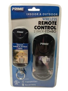 Prime Indoor & Outdoor Wireless Remote Control 2 Pack Combo #TNRC3001 - Picture 1 of 3