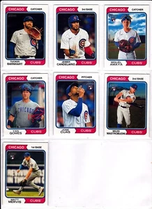 Chicago Cubs 2023 Topps Heritage High-Number Team Set (7) RCs Candelario Mervis - Picture 1 of 1