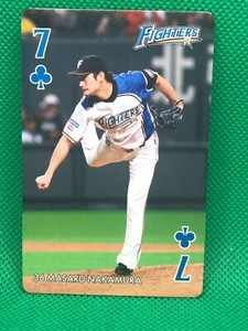 MASARU NAKAMURA Hokkaido Nippon Ham Fighters playing card Japan Baseball