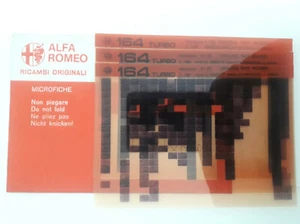 Microfiche Alfa Romeo 164 Turbo - Foto 1 di 1