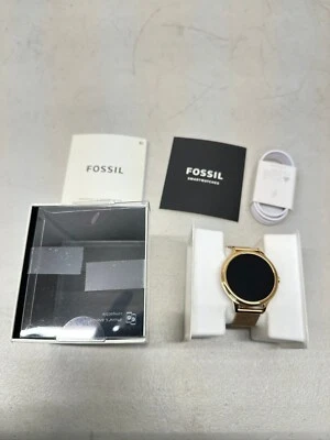 Reloj inteligente Fossil Gen 5E GPS 42 mm oro rosa acero inoxidable banda de malla (FTW6068V) Foto 1 de 4