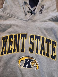 Men's Colosseum Navy Kent State Golden Flashes Arch and Logo Pullover Hoodie - Picture 1 of 3