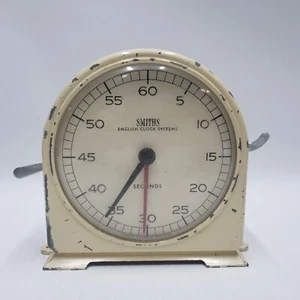 Smiths English Clock Systems Vintage Clock Clock Timer Contatore Secondi SOLO PEZZI - Foto 1 di 14