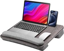 Oversized Lap Desk with Memory Foam Cushion | Detachable USB Light | Fits Laptop