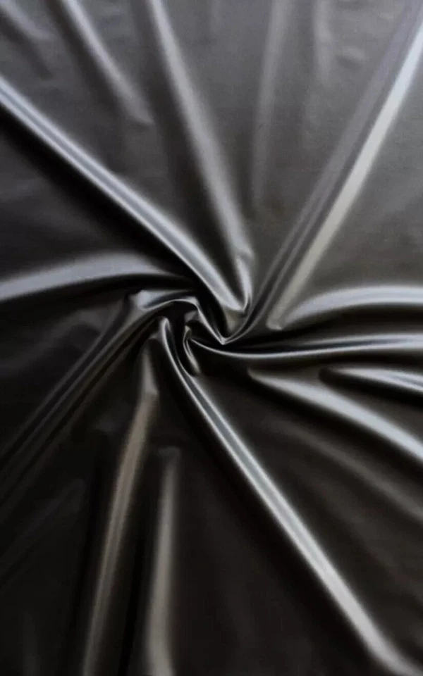 FABIMONTI soft PVC Folie Plastik Meterware Breite 150cm Farbe: Schwarz -0,15mm Dick