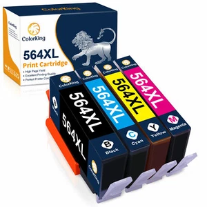Cartuchos de tinta 564XL para HP 564 XL Photosmart 5520 6510 7510 DeskJet 3520 3522 - Imagen 1 de 16