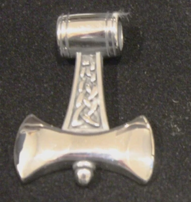 Norse Nordic Battle Axe Pendant Viking Charm for mens Necklace D2084 - Image 1 of 4