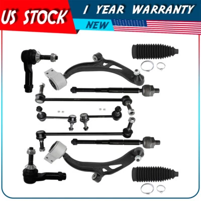 12pcs Front Lower Control Arm Ball Joint Tie Rod End For 2011-2017 Ford Explorer - Image 1 of 4