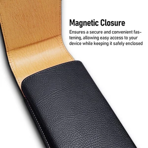 Horizontal Leather Pouch Holder Belt Clip Case For Apple iPhone 15/Pro /Pro Max - Picture 1 of 32