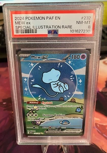 POKEMON, MEW EX (SPECIAL ILLUSTRATION RARE) PALDEAN FATES #232/091 PSA NM-MT 8 - Picture 1 of 5