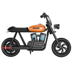 HYPER GOGO Pioneer 12 Plus Electric Motorcycle For Kids With RGB Light - Orange - Picture 1 of 11