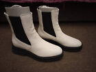 New Size 6 39 Jones Bootmaker Denno Chunky Chelsea Boots Off White And Black