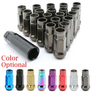 20 Pcs Extended Steel Tuner Open Ended Wheel Lug Nuts M12x1.5mm 48 mm For Toyota - Picture 1 of 25