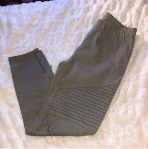 Umgee Womens Moto Jeggings/Leggings, Olive Green, Ankle Zipper - Size 1XL - Picture 1 of 3