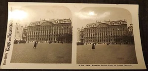 PHOTO PARIS STEREO VUES DE BELGIQUE GRANDE PLACE LA MAISON FLAMANDE A BRUXELLES - Imagen 1 de 1