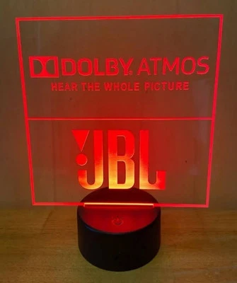 JBL  Ledlight Logo Lampada Hifi Casse Speakers No Dolby Atmos Focal Magnat B&W - Imagen 1 de 4