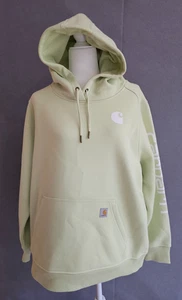 CARHARTT Women's Relaxed Fit Midweight Logo Sleeve Graphic Hoodie XL 16-18 - Picture 1 of 16