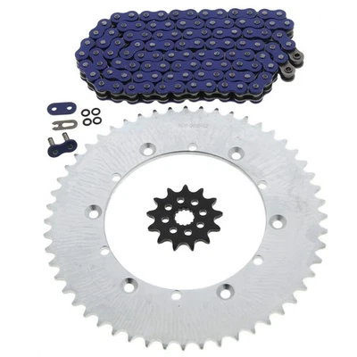 1987 Yamaha YZ125 125 Blue O Ring Chain And Sprocket 13/52 114L - Image 1 of 4