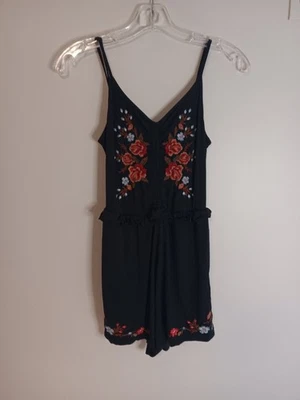 Mameluco Floral American Eagle Outfitters Talla S Bordado Volantes Festival Y2K Foto 1 de 4