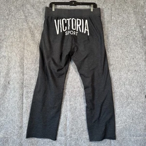 Felpa sportiva Victorias Secret grigio medio logo culo gamba larga loungewear Y2K - Foto 1 di 11