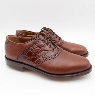 Zapatos de golf vintage Nike Zoom Air de cuero/cococodrilo para hombre talla 8 hechos en Italia Foto 1 de 4