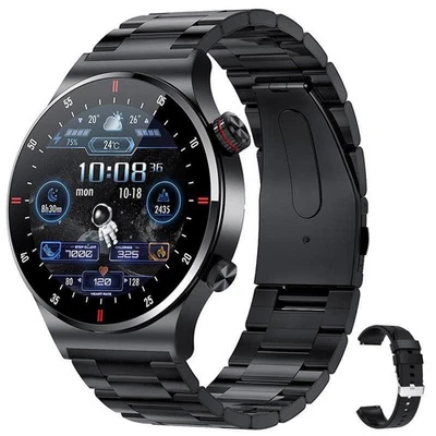 QW33 Bluetooth-Compatible Talking Watch Men's Waterproof Watch For Android iOS - Image 1 of 4