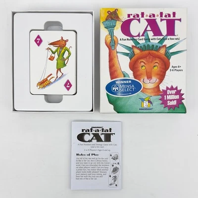 Rat-A-Tat Cat Card Game by Gamewright 2003 Mensa Select Winner - Complete - Image 1 of 2