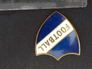 Football Badge by Thos Fattorini Gilt Bronze & Enamel. - Picture 1 of 3