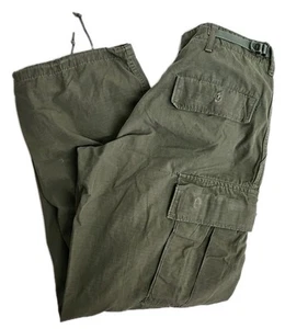 Vintage 60s Jungle Cargo Pants Army Military Vietnam War OG-107 28x29 LESEN - Bild 1 von 10