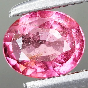 0.43ct t.w 5.6x4.5mm Oval Natural Pink Tourmaline Gemstone Mozambique, Africa - Picture 1 of 4