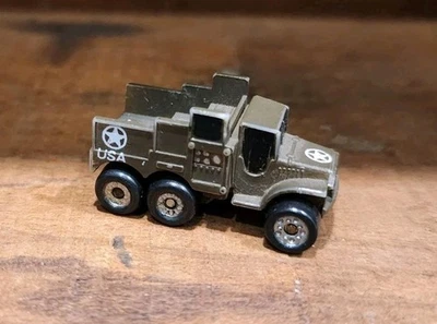 Vintage Galoob Micro Machines Military Missile Truck 1987 Dark Green  - Image 1 of 4
