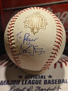 Stephen Matz Firmado Autografiado Serie Mundial 2015 Béisbol Cardenales Mets - Imagen 1 de 2