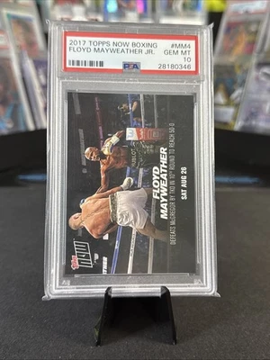 2017 Topps Now Card MM4 BOXING 🥊 PSA 10 Floyd Mayweather vs Conor McGregor - Image 1 of 2
