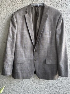 Blazer Abrigo Deportivo Lauren Ralph Lauren Para Hombres Latte Ventana Lana Seda Lino 48R - Imagen 1 de 10