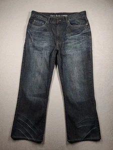 Guess Jeans Mens 36x32 Blue Laredo Bootcut Baggy Mid Rise Dark Wash Cowboy Denim - Imagen 1 de 10