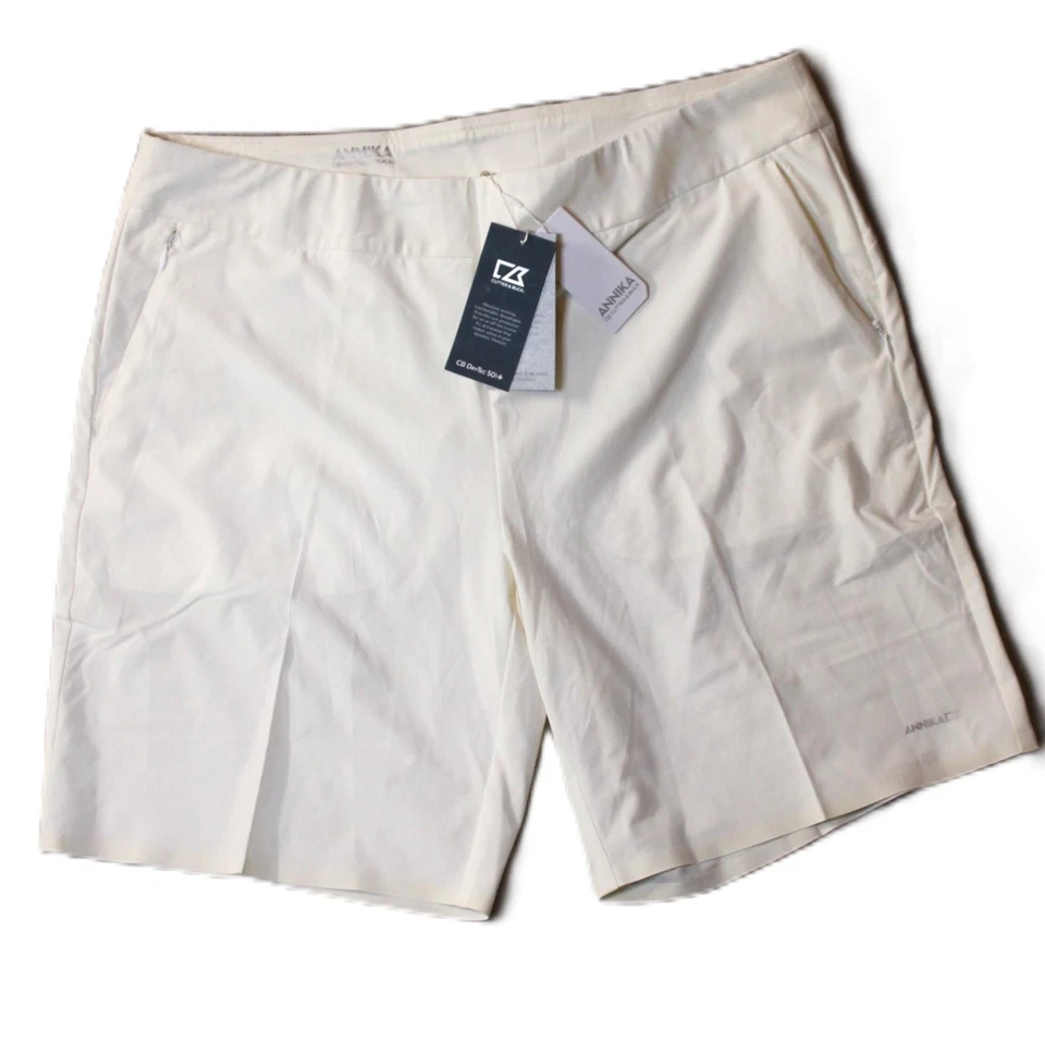 Annika Cutter & Buck Shorts Womens XL CB DryTec 50+ Golf Performance Stretch - Image 1 of 4