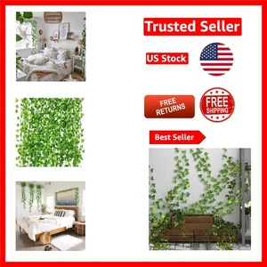 Ghirlanda di edera finta resistente ai raggi UV 72 - decorazione verde vibrante per tutte le occasioni - Foto 1 di 11