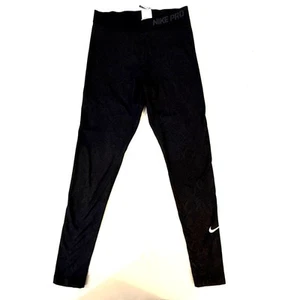 Nike Pro Dri-FIT Compression Leggings Men’s M Black Snakeskin Print Pants - Picture 1 of 4