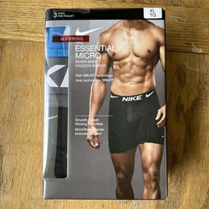 Nike Essential Micro Calzoncillos Boxer Para Hombre Talla XL Cintura 40-42 Dri-Fit Paquete de 3 Nuevos - Imagen 1 de 8