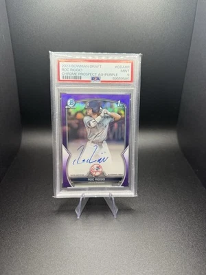 2023 Bowman Draft - Autographs Roc Riggio #CDA-RR Purple Refractor /250 (AU, RC) - Image 1 of 2