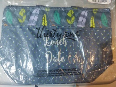 Thirty one 热敏野餐午餐手提包 落羽毛 刺绣 查看图片  — 第 1/2 张图片