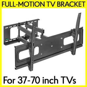 Full Motion Wall Mount Bracket Curved/Flat TV 40 42 50 55 65 70 inch Max 132 lbs - Picture 1 of 6