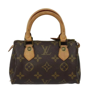 Auténtico bolso de mano Louis Vuitton Nano Speedy marrón de lona - Imagen 1 de 22