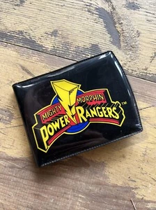 Vintage Saban 1993 Mighty Morphin Power Rangers Wallet Black Vinyl - Picture 1 of 4
