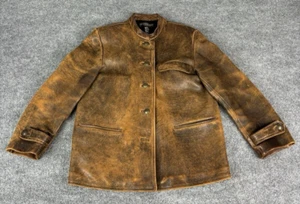 Vintage J Peterman Company Lederjacke Damen mittelbraun - Bild 1 von 20